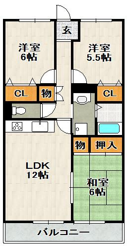 グレイス宝塚の間取り