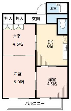 【間取り】 | ニューライフＫＳ　B
