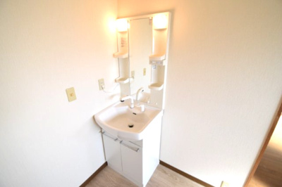 【独立洗面台】 | 下沢マンション | 独立洗面台、小物を置くことができて便利です