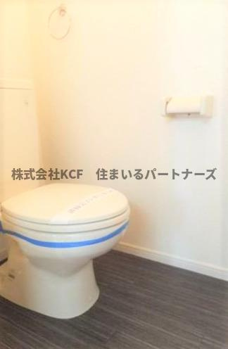 リブレア津福本町Aのトイレ|コンパクトで使いやすいトイレです