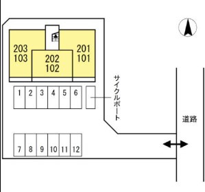 ウエストヒルズ萩Ⅱの区画図
