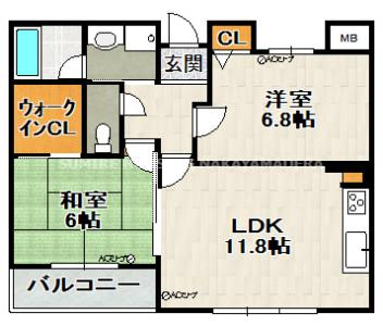 フローラル宝塚の間取り