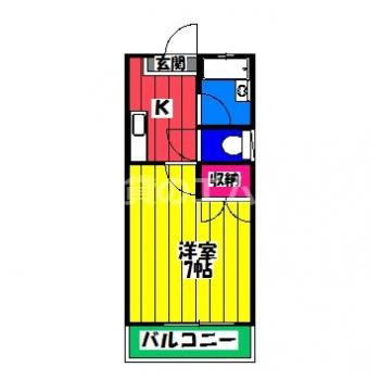 【間取り】 | レポス諸岡 | レポス諸岡の間取り