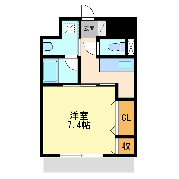 大阪市淀川区十三本町１丁目の賃貸マンションの間取り