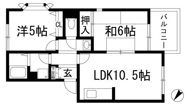 【間取り】 | ラポール3