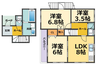 【間取り】 | モーブ上鳴尾