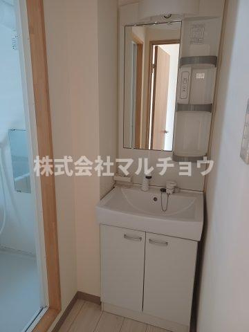 スマイリア西越の洗面所|※現況と変わる可能性があります