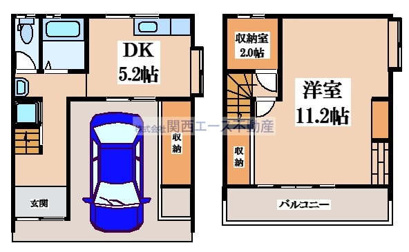 【間取り】 | 六万寺町2丁目貸家