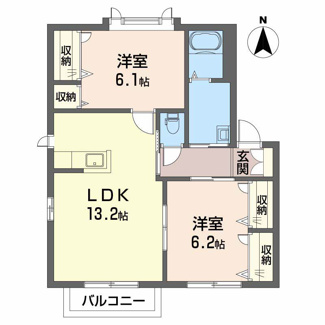 【間取り】 | ウエストフィールド　E棟