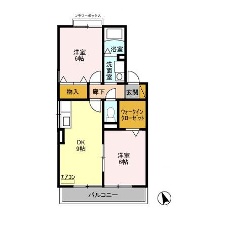 【間取り】 | ドミール D