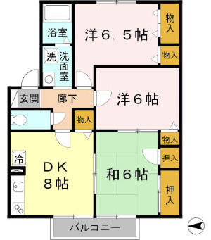 【間取り】 | Ｍ’Ｓクレアール | 3DK