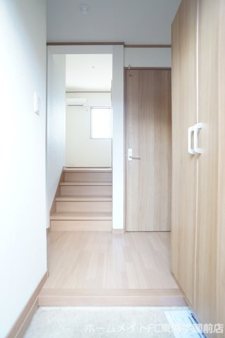 熊本市中央区渡鹿６丁目のアパートの玄関