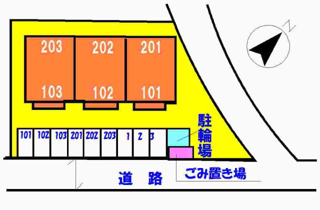 ハイライズカメリヤの区画図