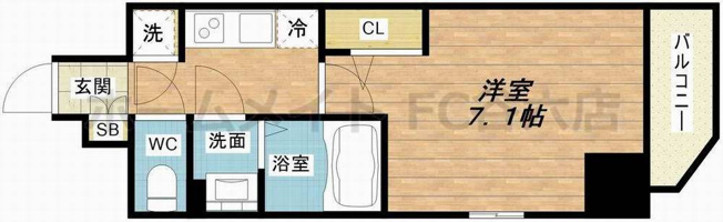 【間取り】 | エスリード難波 THE FIRST