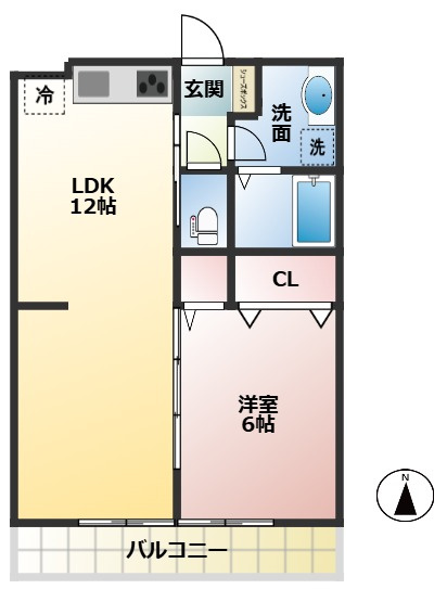 パークヒルB棟の間取り