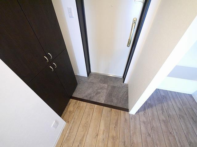 グリュックメゾン西大寺の玄関|収納もある玄関です