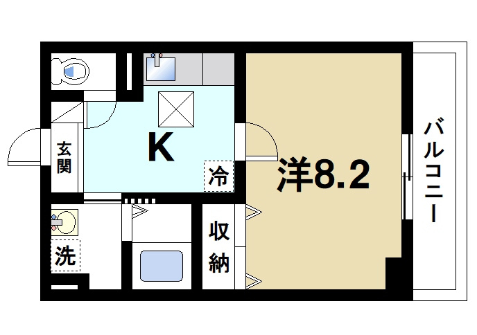 ハーベストⅠの間取り|使い勝手のいい間取りです