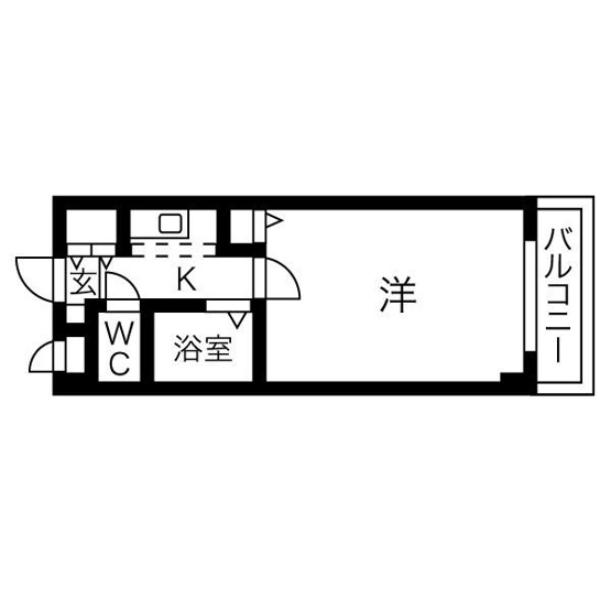 【間取り】 | バーズ・ハウス | １K