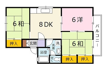 めぞん一刻　Ⅱの間取り