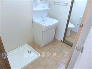 広島市安佐北区落合南３丁目のアパートの洗面所|シャンプードレッサー