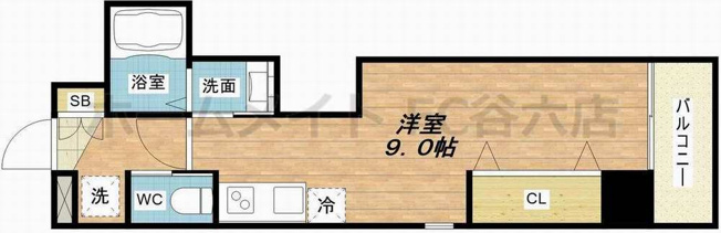 【間取り】 | ビガーポリス369天神橋三丁目Ⅱアルチェ