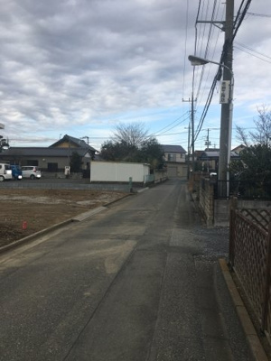 【前面道路含む現地写真】 | 行田市谷郷売地