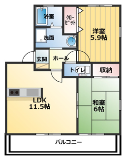【間取り】 | フォブールときわ 