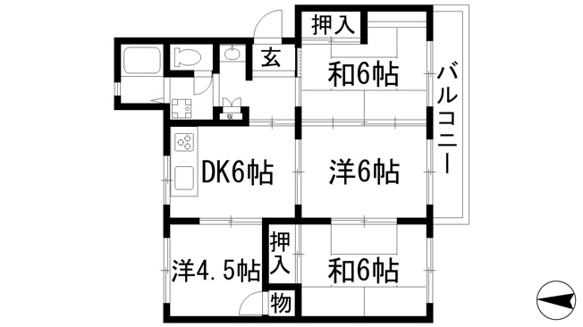 【間取り】 | 清和台住宅（公社分譲）