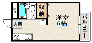 ハイツ翠苑の間取り