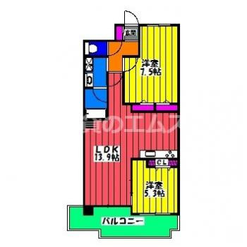 【間取り】 | クレールライフ高宮 | クレールライフ高宮の間取り