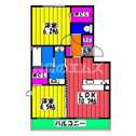 【間取り】 | 優水　Ｂ棟の間取り
