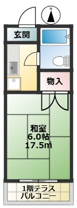 美玉荘の間取り|賃貸アパート【美玉荘】