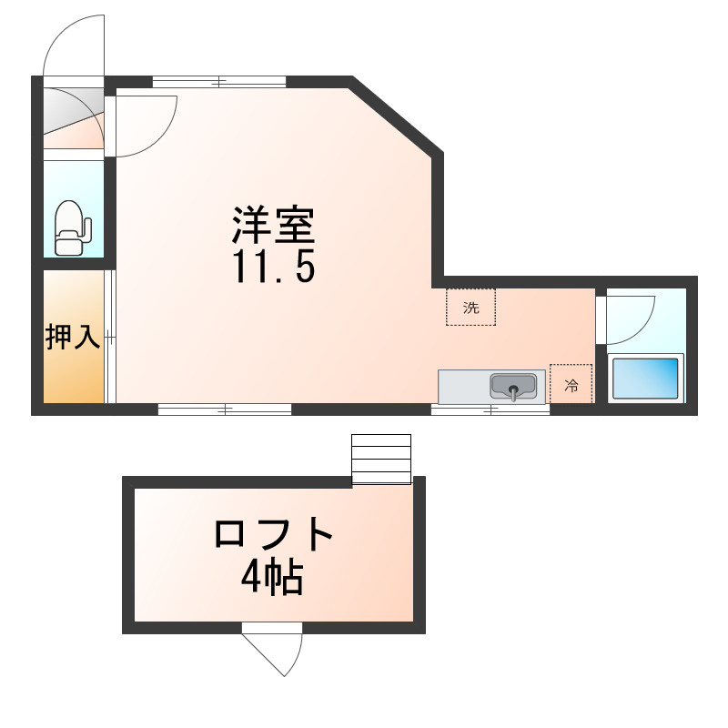 コーポエスポワールの間取り