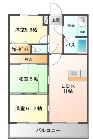 ピオーネハイツの間取り