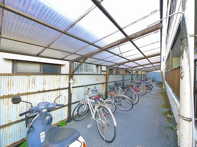 奥村マンションのその他共用部分|駐輪場完備で便利ですよ