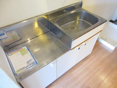 AZⅢのキッチン|2口ガスコンロ設置可