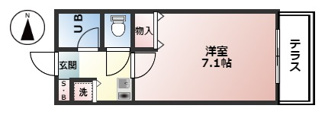 【間取り】 | シャトラン弓木弐番館