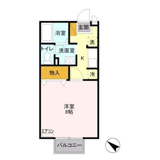 【間取り】 | パークサイド松ヶ丘 | 1K♪