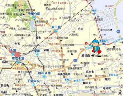 【地図】 | シティマンションウィング | 案　内　図