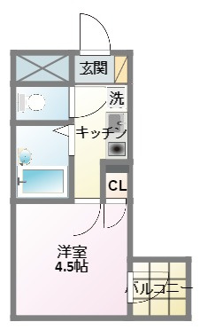 Ｐａｕｌｏｗｉａ　Ｖａｌｌｙ　Ｔａｋｅ５日吉の間取り