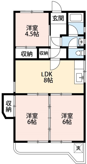 【間取り】 | シャルム中島