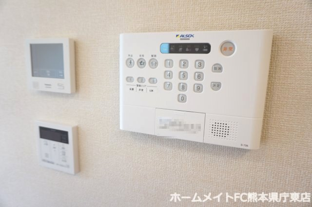 熊本市東区戸島２丁目のアパートのセキュリティ