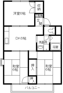 【間取り】 | フローラルシティⅡＢ棟