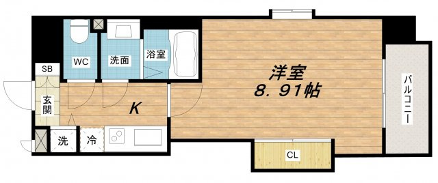 【間取り】 | Luxe難波西Ⅲ