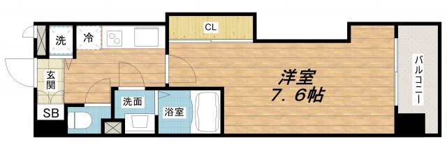 【間取り】 | Luxe難波西Ⅲ