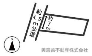５４４５４　岐阜市加野土地の区画図