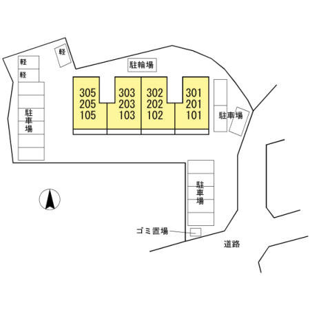 サニーホームズ88 の区画図