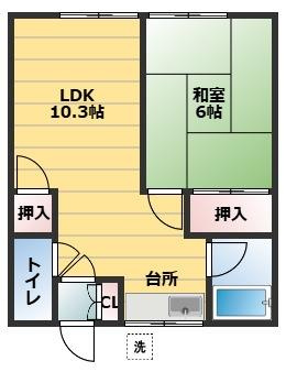 ハイツ進和の間取り