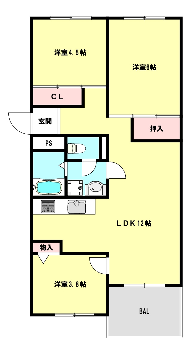 芦屋浜高層（高浜）の間取り