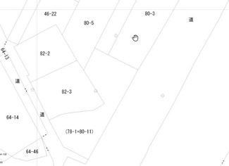 【土地図】 | 大館市長坂字下岱80-11・売地